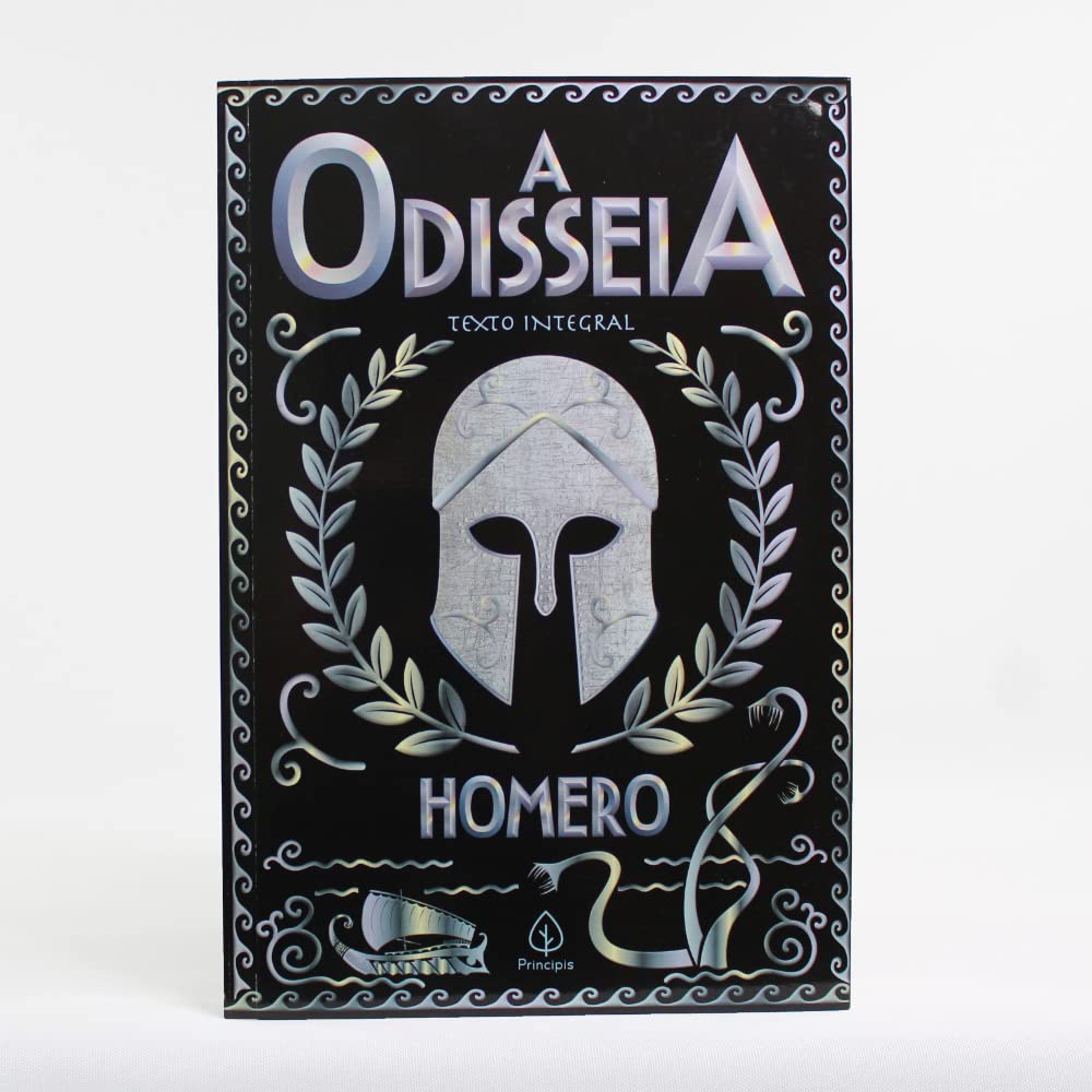 Capa do livro A Odisseia, de Homero, edição da Principis