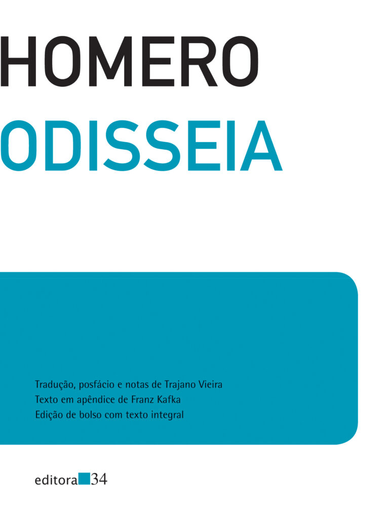 Capa de Odisseia, de Homero, edição de bolso traduzida por Trajano Vieira