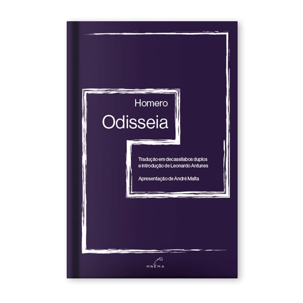 Capa de Odisseia, de Homero, traduzida por Leonardo Antunes