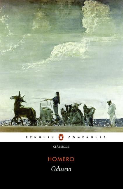 Capa de Odisseia, de Homero, na edição Penguin-Companhia